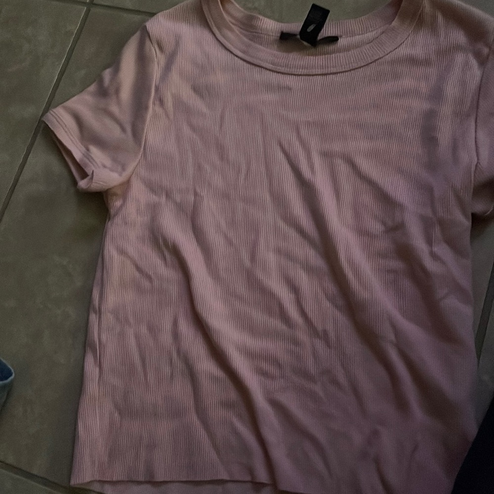 Forever 21 pink shirt sleeve shirt